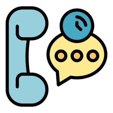 Sohbet ikon ana hatlarını ara. Müşteri merkezi. Çevrimiçi kişi rengi düz