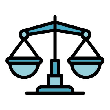 Karşılaştırma işareti simge dış hat vektörü. Lider en iyisidir. Zaman birimi rengi düz