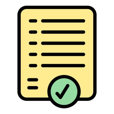 Sosyal güven ikonu ana hat vektörü. İş şirketi. Servis genel renk düzlüğü