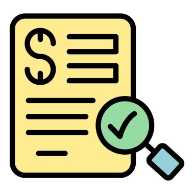 Teminat simge ana hatlarını ara. Finans zamanı. Kredi pazarlama rengi düz