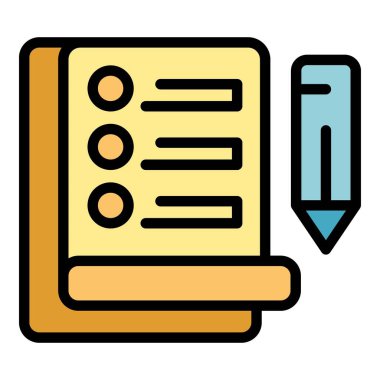 Kredi sözleşmesi taslak çizgisi vektörü. Banka ödemesi. Finans zamanı rengi düz