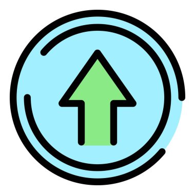 Geri sayım süresi simgesi ana hatları vektörü. Web görüşmesi. Süre bitiş tarihi rengi düz