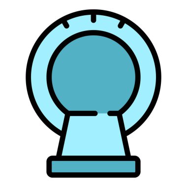 Bay Servis simgesi ana hatları vektörü. Klinik bakımı. Hemşire sağlık rengi düz