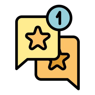 Simge postasının dış hat vektörünü karşılaştır. Smm teslimatı. Sosyal ortam rengi düz