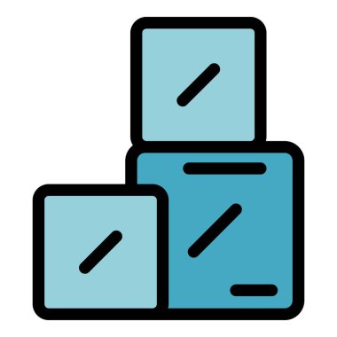 Gıda, ikon ana hatları vektörünü değiştirir. Şeker Ağacı. Hindistan cevizi şurubu rengi düz