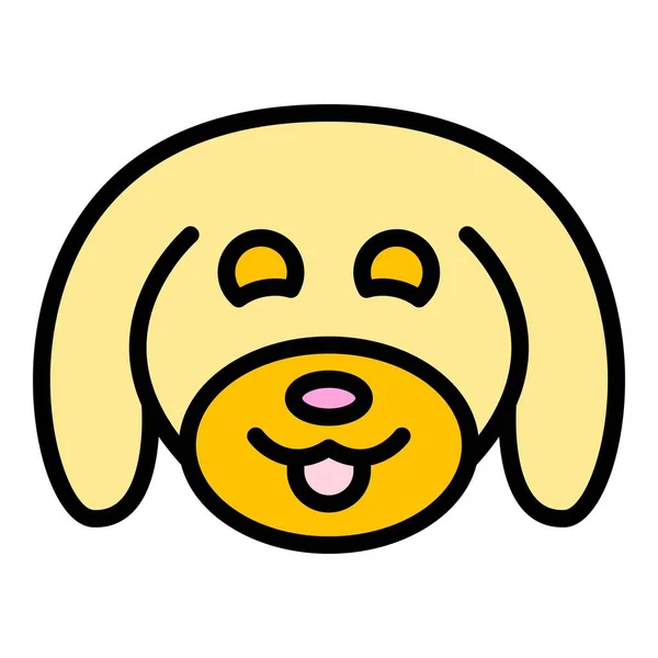 Umrissvektor Für Pet Hotel Symbole Hunde Wellness Bad Dusche Farbe — Stockvektor