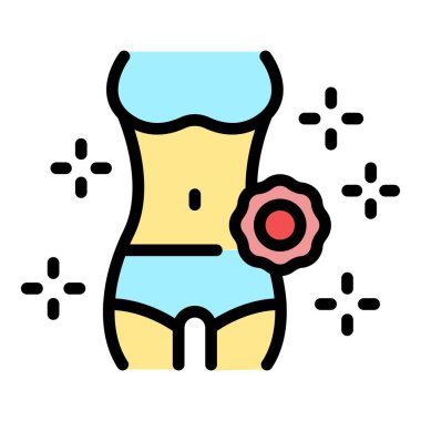 Hidromasaj ikonu ana hatları vektörüne sığdır. Bacak sağlığı. Tıbbi güzellik rengi düz