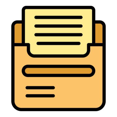 Sms simge ana hatları vektörü öğreniyor. Çalışma çantası. Başarı rengi düz öğren