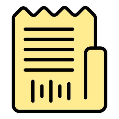 Sinema bileti ikonu ana hatları vektörü. Video eğitimi. Film kitabı rengi düz