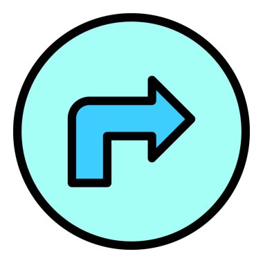 Otopark yön ikonu çizim vektörü. Uzay bölgesi. Motosiklet yeri rengi düz