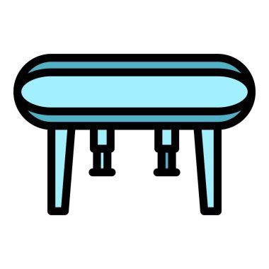 Su gazı ikonu ana hatları vektörü. Ev sıcaklığı. Sistem enerji rengi düz