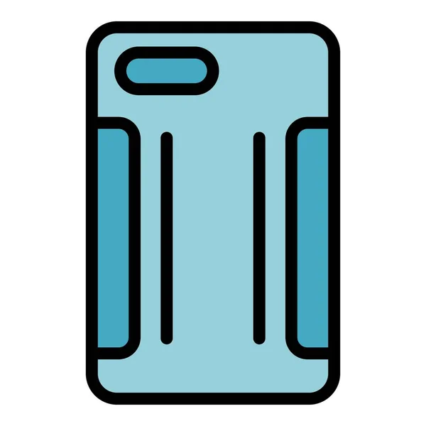 Case Cover Icon Outline Vektor Smartphone Schützt Bildschirm Saubere Farbe — Stockvektor