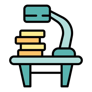 Çalışma akışı masaüstü simgesi ana hatları vektörü. Vites sistemi. Strateji planı rengi düz