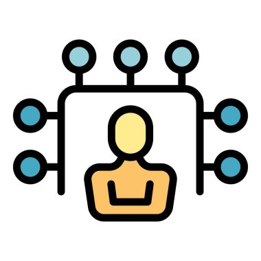 Uzak simge ana hatları vektörü. İnsanlar evde. Corona, düz kal.