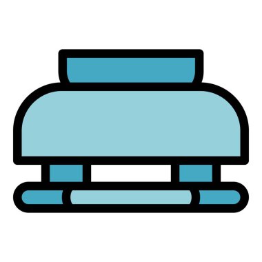 Duman dedektörü ikon ana hatlarını değiştir. Ateş sensörü. Ev denetimi rengi düz