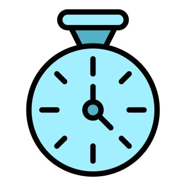 Göz yaması simgesi ana hatları vektörünün zamanı. Yüz maskesi. Krem rengi düz