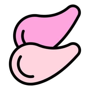 Altın göz yaması dış hat vektörü. Yüz maskesi. Cilt kremi rengi düz