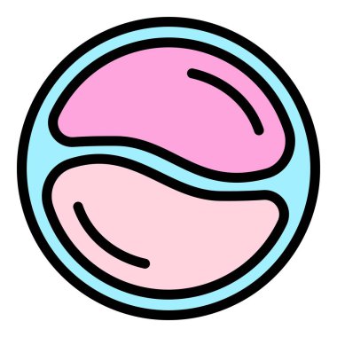 Göz bantları ikon ana hat vektörünü belirler. Maske bandı. Yüz jölesi rengi düz