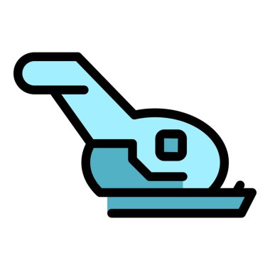 Basınç düzenleyici ikon ana hatları vektörü. Çimenler. Tarım aracı rengi düz