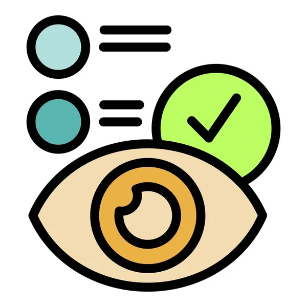 Augenzeugenbericht Symbol Umrissvektor Positive Hilfe Client App Farbe Flach — Stockvektor