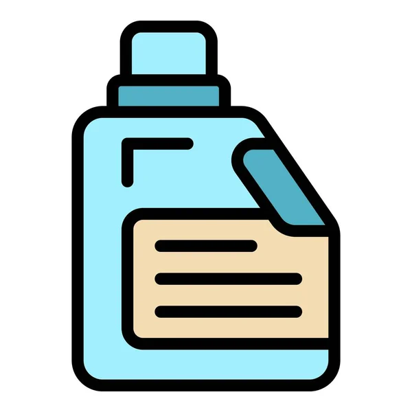 Καθαρότερο Διάνυσμα Περίγραμμα Εικονιδίου Υφάσματος Απορρυπαντικό Σκόνης Πλύνετε Χρώμα Του — Διανυσματικό Αρχείο