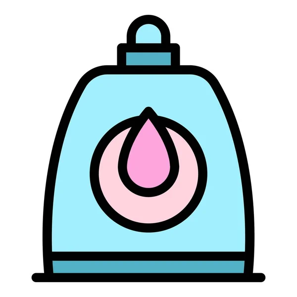 Liquid Detergent Bottle Icon Outline Vector Kitchen Clean Water Product — Stock Vector