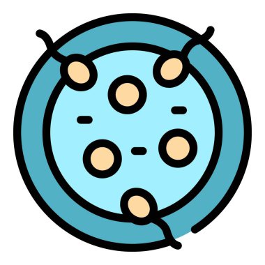 Kadın doğurganlık ikonu ana hatları vektörü. Hamile olduğu kesin. İlaç planlama rengi düz