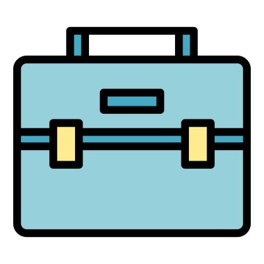 Parfüm kutusu ikonu ana hatları vektörü. Vaka güzeli. Makyaj rengi düz