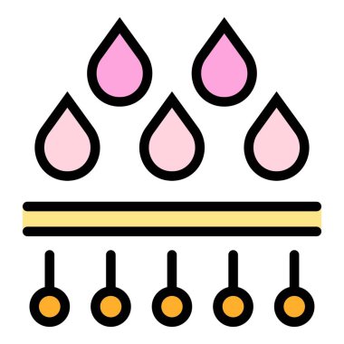 Cilt bakım ikonu ana hatları vektörü. Yüz güzelliği. Kozmetik yüz rengi düz