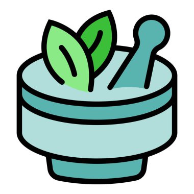 Krema kavanozu ikonu ana hatları vektörü. Tıbbi yardım. Kolaj tıbbi rengi düz