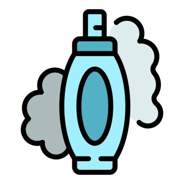 Vaper simgesi ana hat vektörü. Vale sigarası. Elektronik duman rengi düz