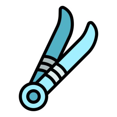 Meyve suyu ikonu ana hatlarını yakalayın. Vale sigarası. Sigara rengi düz.