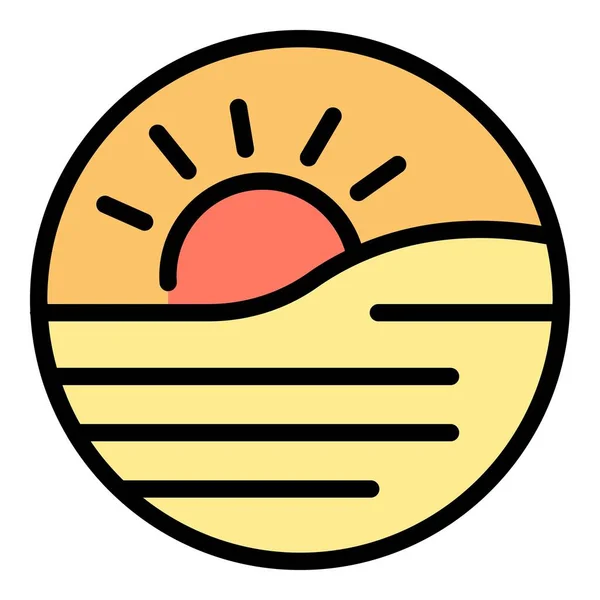 Вектор Контуру Піктограми Логотипу Сонячного Молока Овочева Соя Пийте Їжу — стоковий вектор