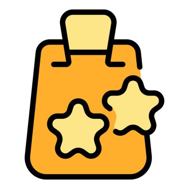 Paralı çanta ikonu ana hatları vektörünü yükle. İş teklifi. Çevrimiçi sıra rengi düz