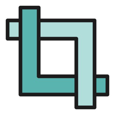 Dijital ölçek simgesi dış hat vektörü. Aracı düzenle. Veri arayüzü rengi düz