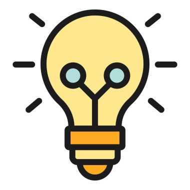 Fikir simgesi dış hat vektörünü düzenle. Felç aleti. Ölçek renk düz döndür