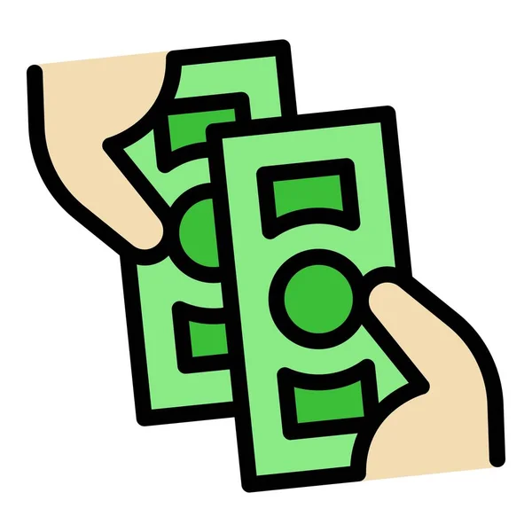 Εικονίδιο Εικονίδιο Μετρητών Χρημάτων Διάνυσμα Οικονομική Ελευθερία Επίπεδο Χρώμα Εισοδήματος — Διανυσματικό Αρχείο