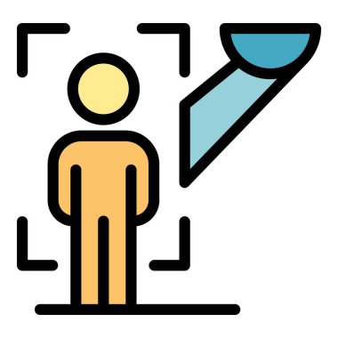 Müşteri beyanı simgesi ana hat vektörü. Bütünlük çekirdeği. Görev güveni rengi düz