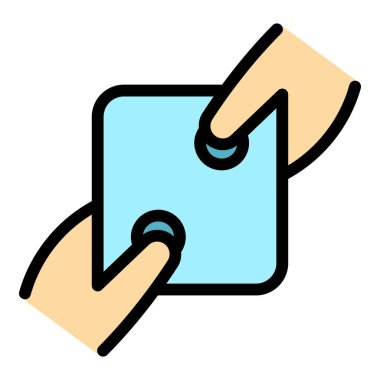 Dijital dokunmatik taslak vektörü. Ekran eli. Akıllı renk düz tıklayın