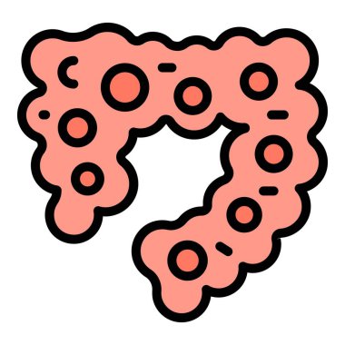 Bebek sağlığı ikonu ana hatları vektörü. Çocuk bakımı. Anne beslenme rengi düz