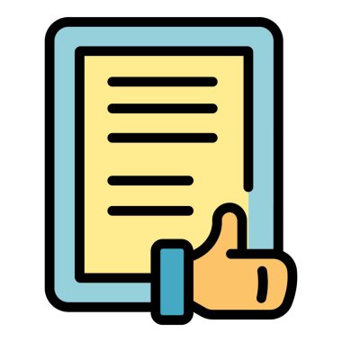 İkonun ana hatlarını göster. Geri bildirim servisi. Görüş rengi düzdür