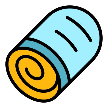 Sığır eti ikonu ana hatları vektörü. Avusturya mutfağı. Viyana meşrubat rengi