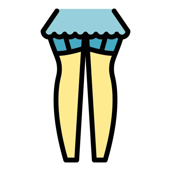 Κάλτσες Φλεβικό Διάνυσμα Περίγραμμα Εικονιδίων Επιμένει Στην Συμπίεση Γυναίκα Κιρσούς — Διανυσματικό Αρχείο