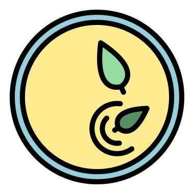 Azerbaycan çorba ikonu ana hat vektörü. Hint yemeği. Yemek rengi düz.