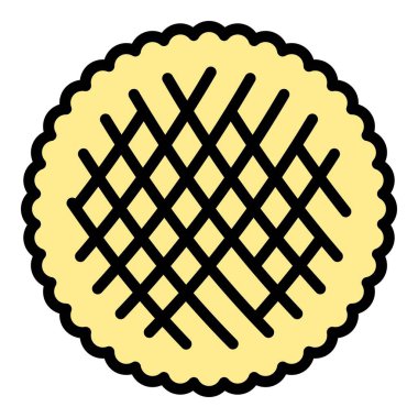 Fırın ikonu ana hatları vektörü. Azerbaycan yemeği. Arapça yemek rengi düz