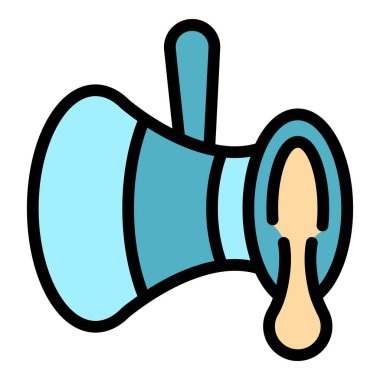 Türk esrar ikonu ana hatları vektörü. - Kahve. Mutfak rengi düz.