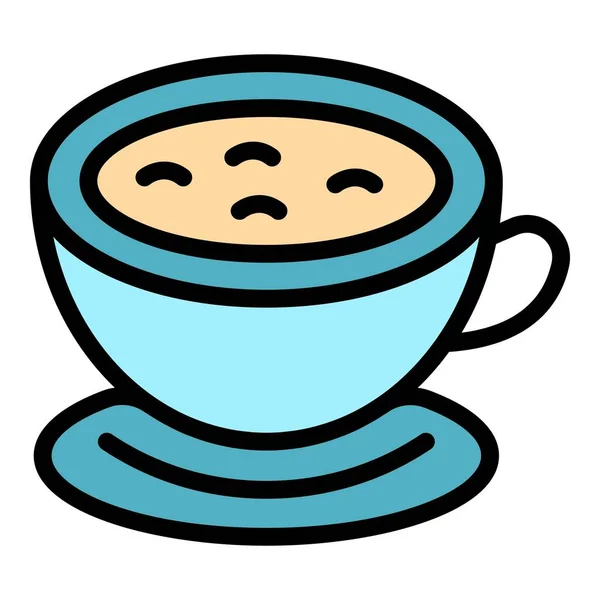 Sıcak Kahve Bardağı Ikonu Ana Hatları Vektörü Cezaevi Otu Mutfak — Stok Vektör