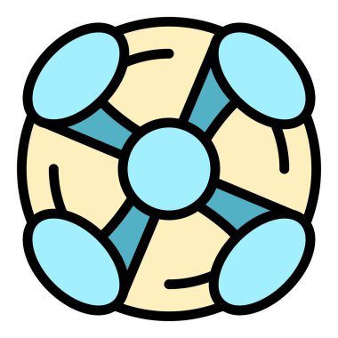 Tablo simgesi taslak vektörü değiştiriliyor. Duvar dekorasyonu. İç servis renk düzlüğü