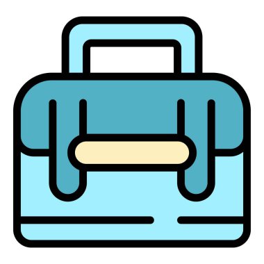 Araç kutusu simgesi ana hatları vektörü değiştiriliyor. Ev tasarımı. Mutfak rengini düzelt