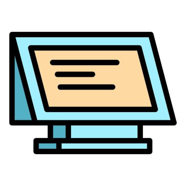 Pozisyon makine simgesi ana hatlarını kaydet. Ekran noktası. Nakit rengi düz kaydet